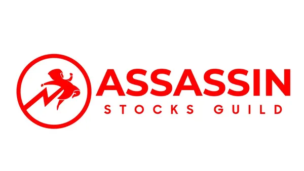 Promotional cover image for the Assassin Stocks Guild Membership, a daily momentum and options-flow alerts community.