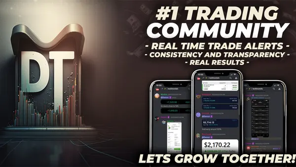 Promotional cover image for DemonTrading V.I.P. Member, a daily options alerts and live trading community.