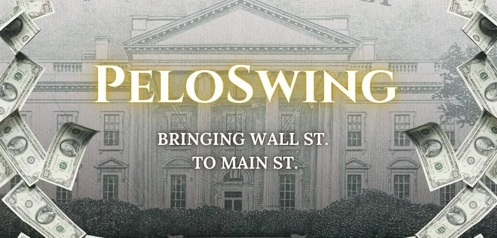 PeloSwing promotional cover image for its real-time options flow alert service