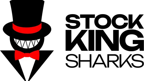 Promotional cover image for Stock King Sharks showing multi-market trading alerts