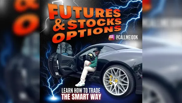 Promotional cover image for Team100K Trading Mentorship, a futures and options education community.